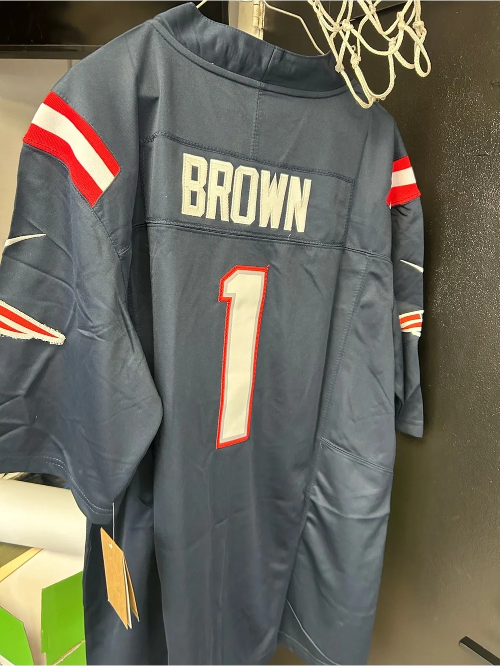Nike NFL New England Patriots AJ Brown #1 jersey